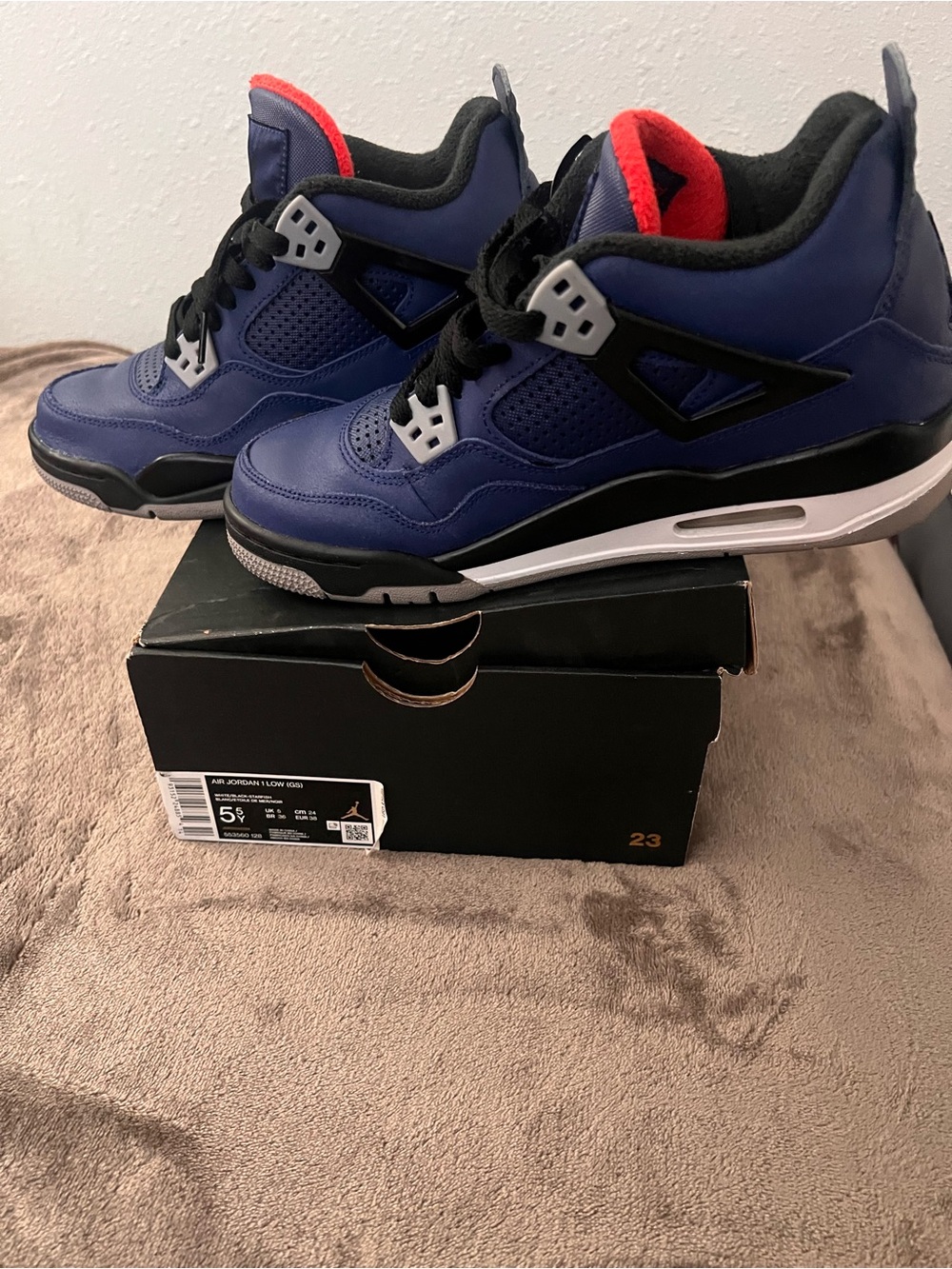 Jordan Men’s Sneakers in Navy with Red Accents